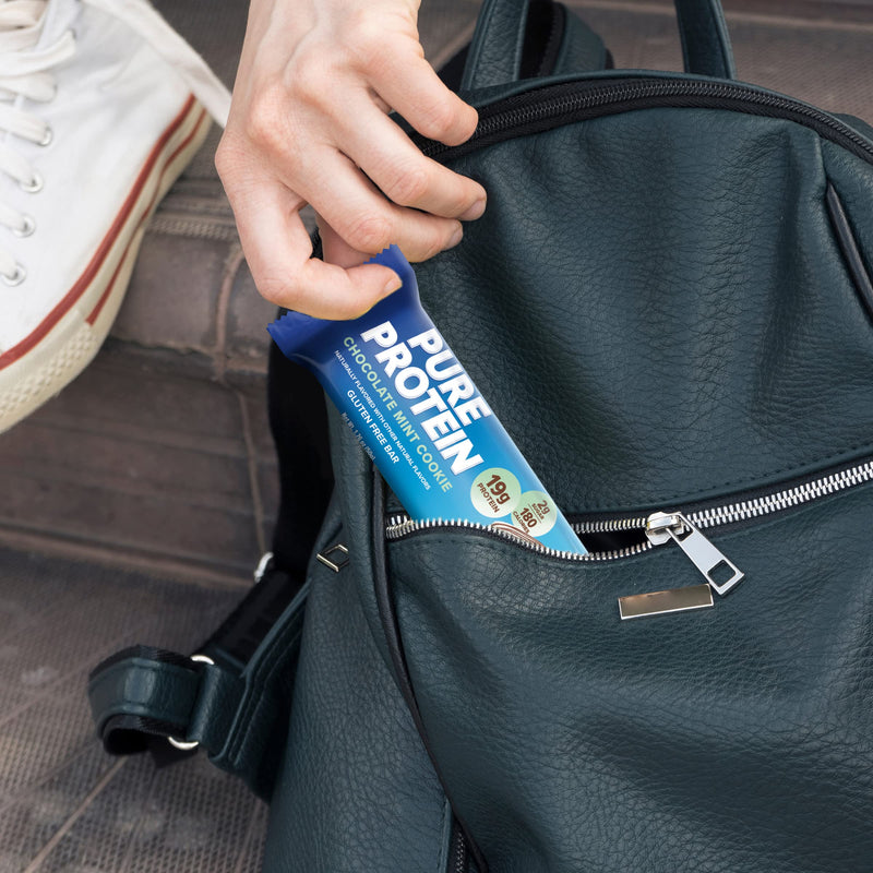 [Australia] - Pure Protein Bars, High Protein, Nutritious Snacks to Support Energy, Low Sugar, Gluten free, Chocolate Mint Cookie,1.76oz, 12 Count (Packaging May Vary) 