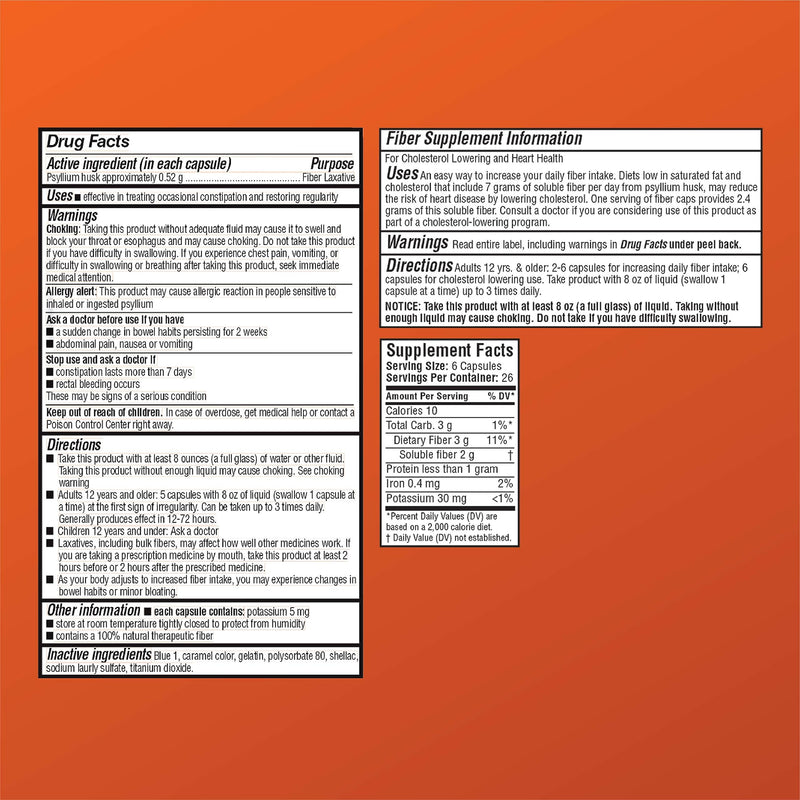 [Australia] - Quality Choice Daily Fiber Capsules for Regularity, 160 Count 