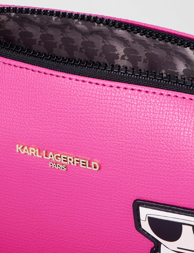KARL LAGERFELD Women's Maybelle Cosmetic Bag One Size Fuchsia