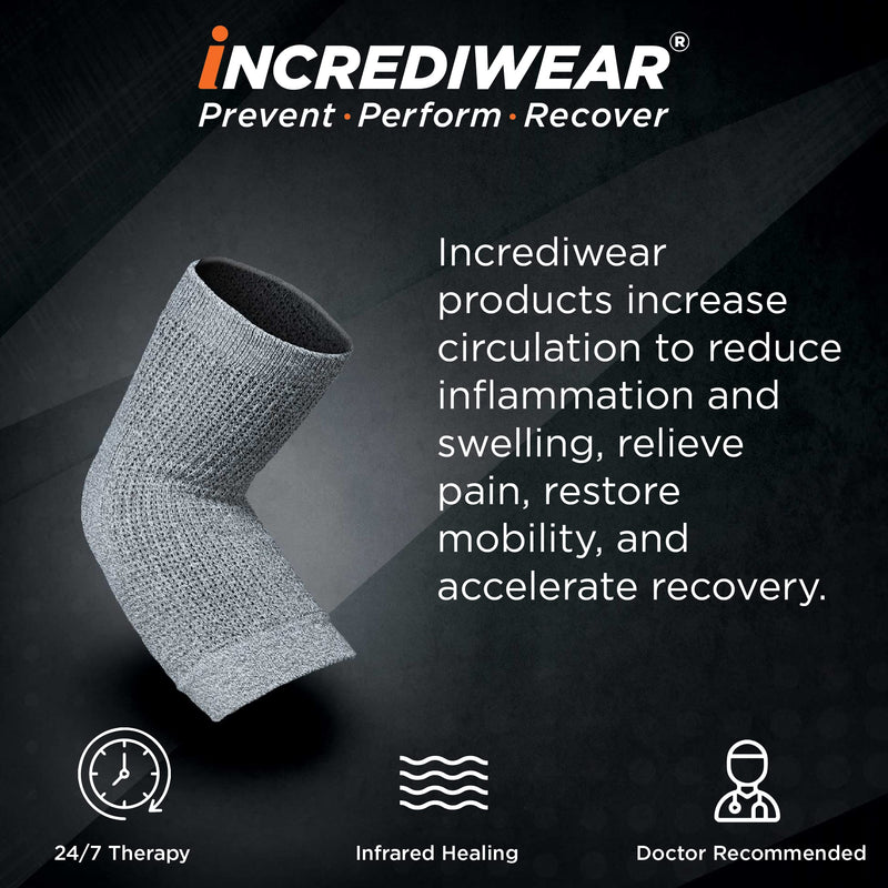 [Australia] - Incrediwear Elbow Sleeve – Elbow Brace for Elbow Support, Joint Pain Relief, Inflammation Relief, and Circulation, Tendonitis, Golf and Tennis Elbow Brace for Women and Men Medium Grey 