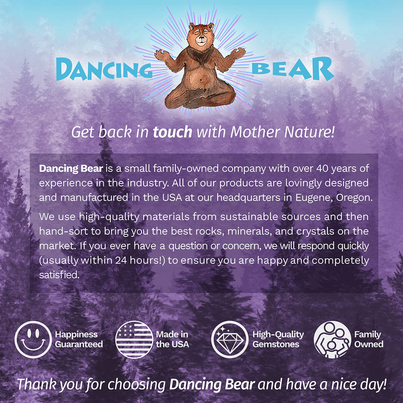 [Australia] - DANCING BEAR Cancer Zodiac Healing Crystals Gift Set, (14 Pc): 9 Stones, 18K Gold-Plated Constellation Necklace, Meteorite, Succulent Candle, Palo Santo Smudge Stick, and Info Guide, Made in The USA 