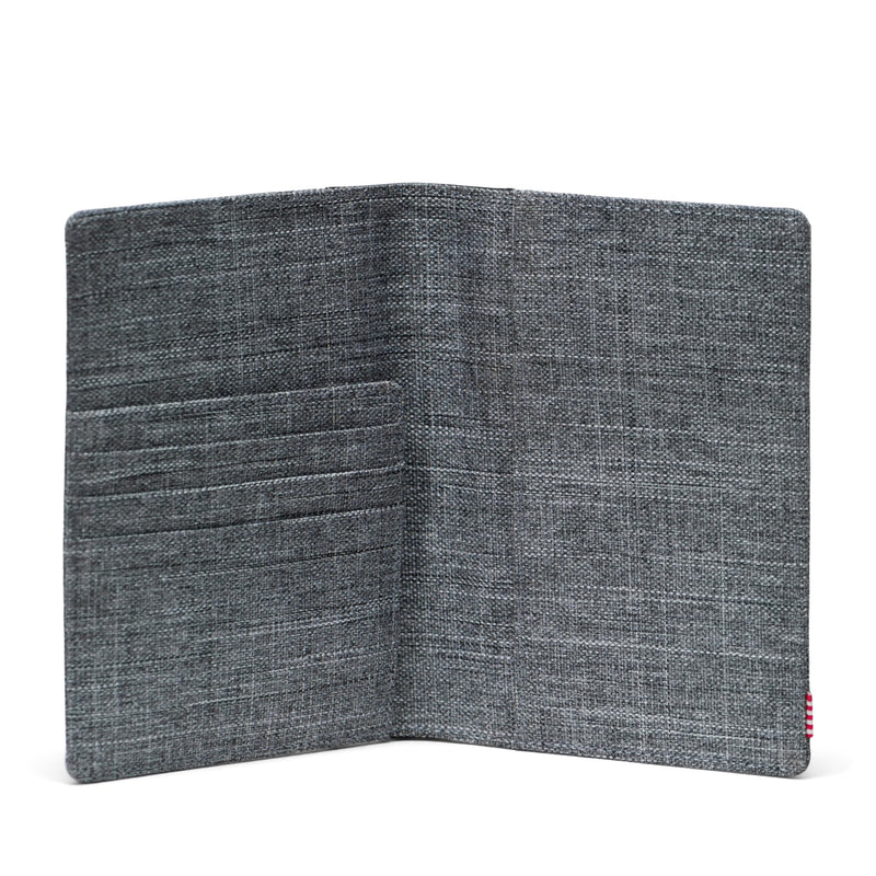 Herschel Supply Co. Raynor Passport Holder, Raven Crosshatch, Standard