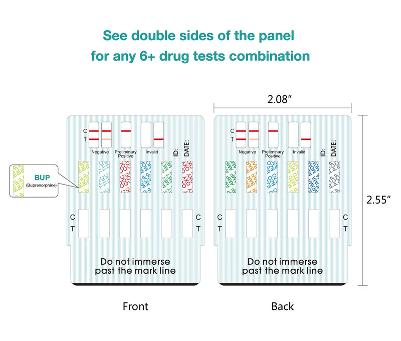 [Australia] - Easy@Home 12 Panel Instant Drug Test Kits Including BUP, OPI 300 - Testing Marijuana (THC), BUP,COC,MOP/OPI300, AMP,BAR,BZO,MDMA,MET/mAMP, MTD, OXY,PCP #EDOAP-6125B - 10 Pack 10 Count (Pack of 1) 