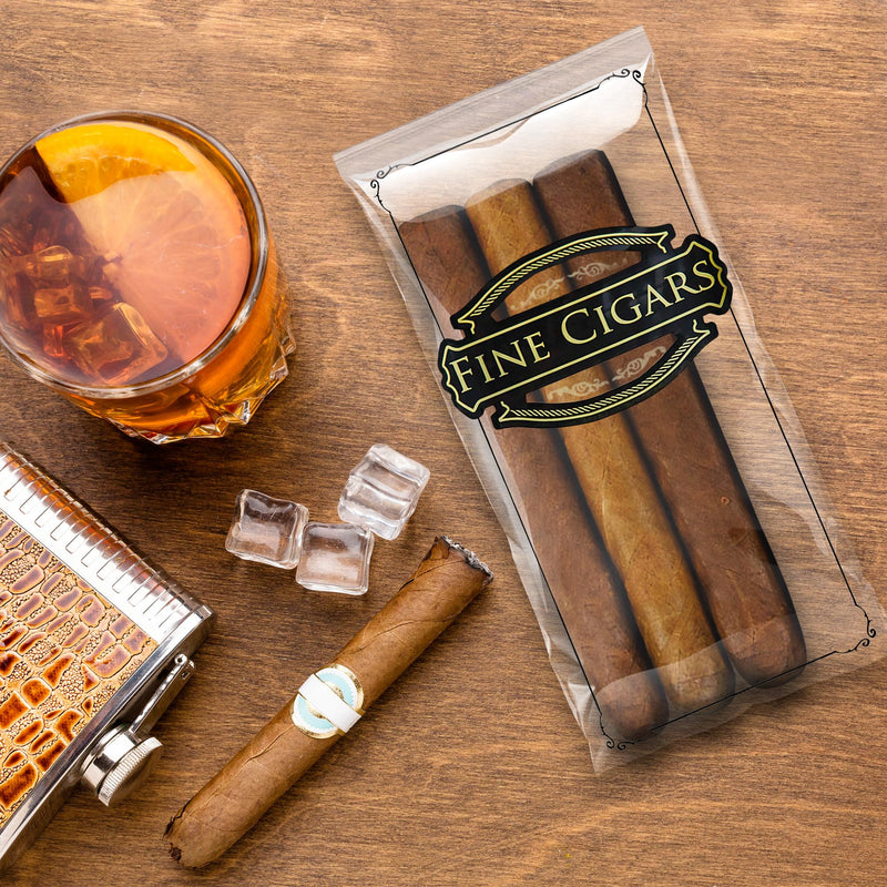 [Australia] - APQ Clear Cigar Bags Plastic, 5 x 10 Inches. 100 Pack Clear Plastic Cigar Bags with Zipper Closure. Durable 2 Mil Cigar Plastic Sleeve. Resealable Cigar Bag for Storing, Packing Cigars 5" x 10" / 2 mil / 100 Pack 