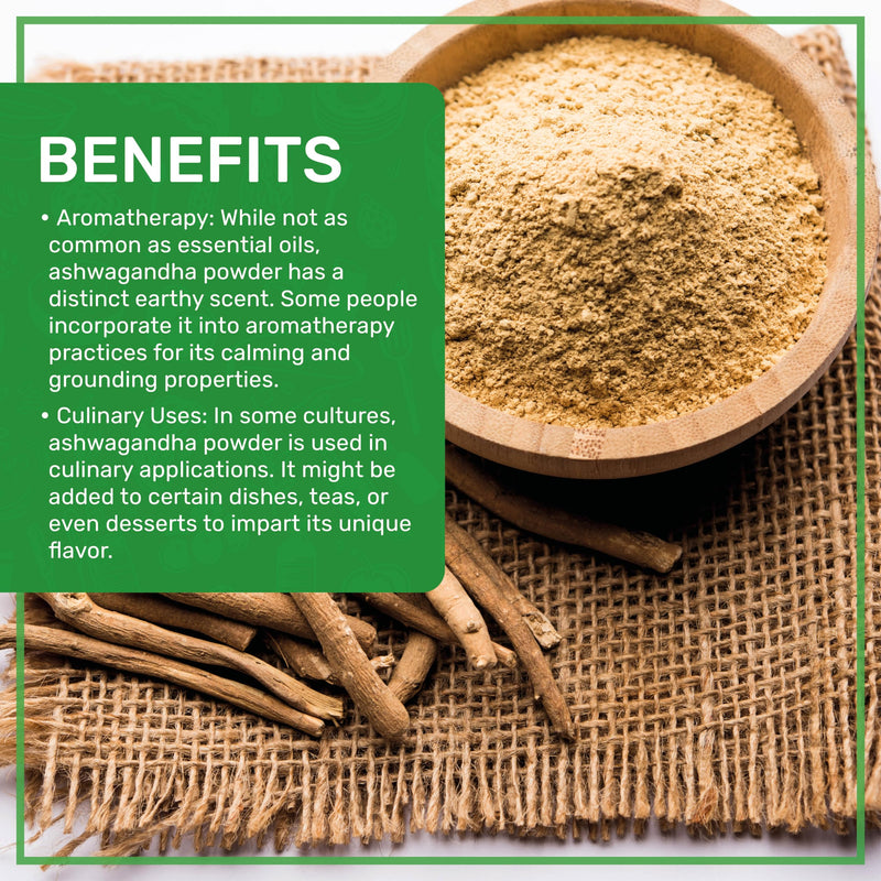 [Australia] - Jiva Organics Ashwagandha Root Powder 1.25 Pound (20oz) - Raw, Pure, NON-GMO, Lab Tested 