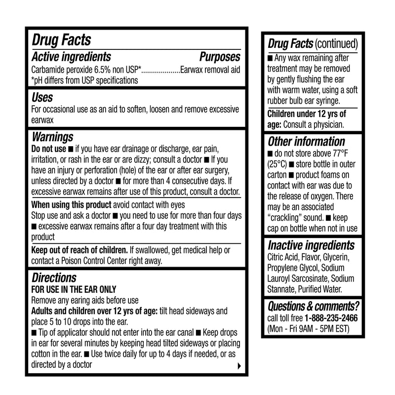 [Australia] - Earwax Removal Drops, Carbamide Peroxide 6.5%, Made in USA, Twin Pack, 1 fl Ounce 