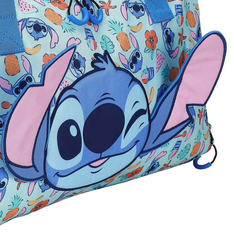 Lilo & Stitch Beach Print Blue 20” Duffel Bag Lilo & Stitch Beach Print Blue