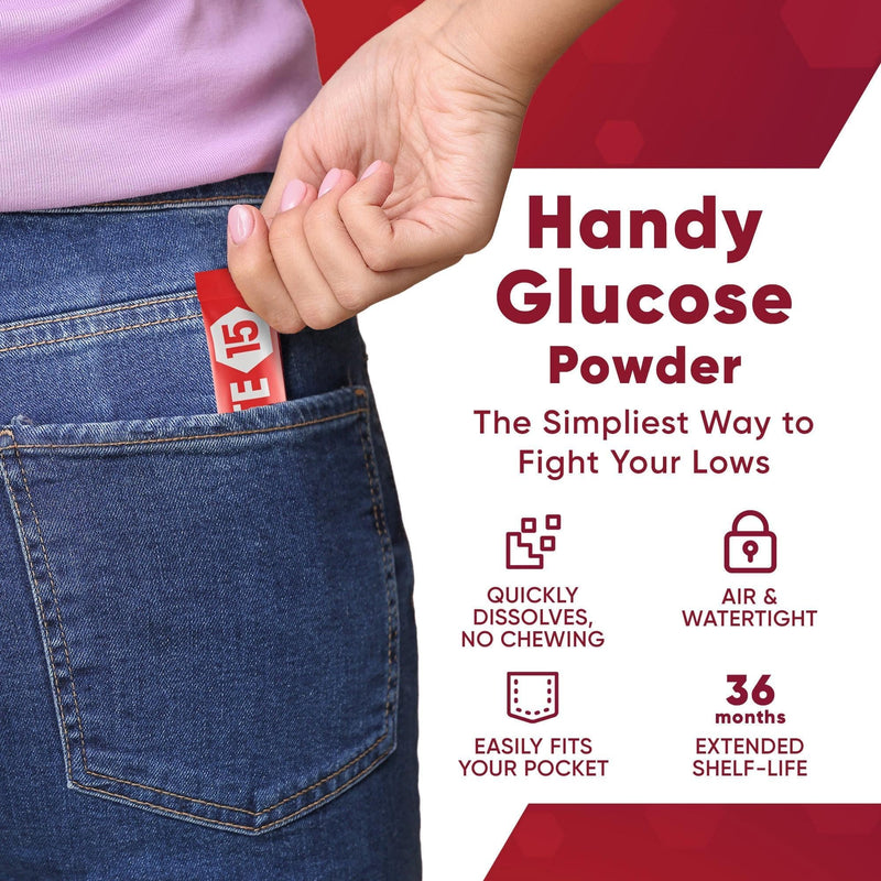 [Australia] - Elovate 15 Glucose Powder Slimpaks - Alternative to Traditional Tablets - FSA/HSA eligible - Fast Acting Dextrose with Black Cherry Taste - (Pack of 12) 0.6 Ounce (Pack of 12) 