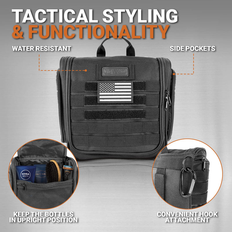 Chef Sac Tactical Toiletry Bag with 10-Pack Knife Guards Included