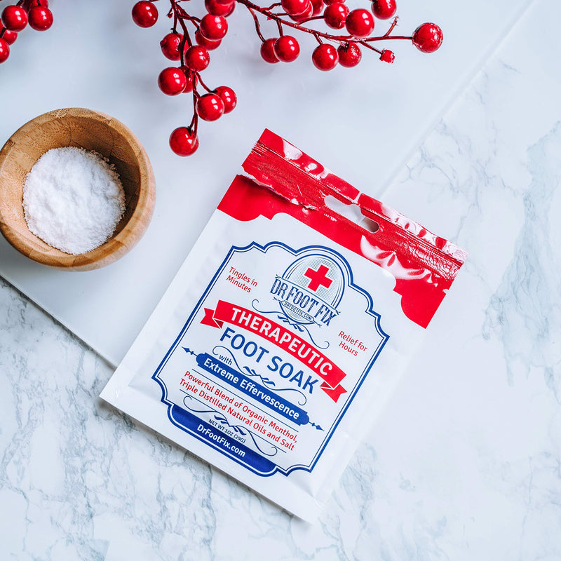Therapeutic Foot Soak with All Natural Tea Tree, Peppermint & Birch Oil. Helps Soak Toenail Fungus, Athletes Foot & Stubborn Foot Odor - Soothes Feet - Tingles for Hours (4)