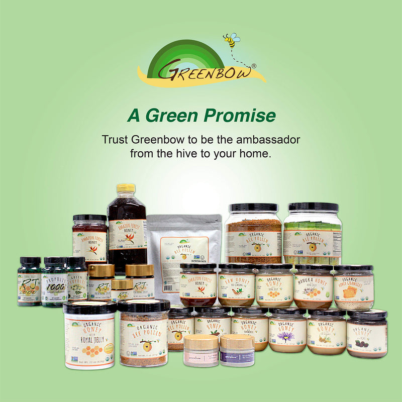 [Australia] - Greenbow Bee Pollen - 100% USDA Certified, Non-GMO, Halal, Kosher - Pure & Natural Superfood With Proteins, Vitamins & Minerals - Gluten Free - 155g 