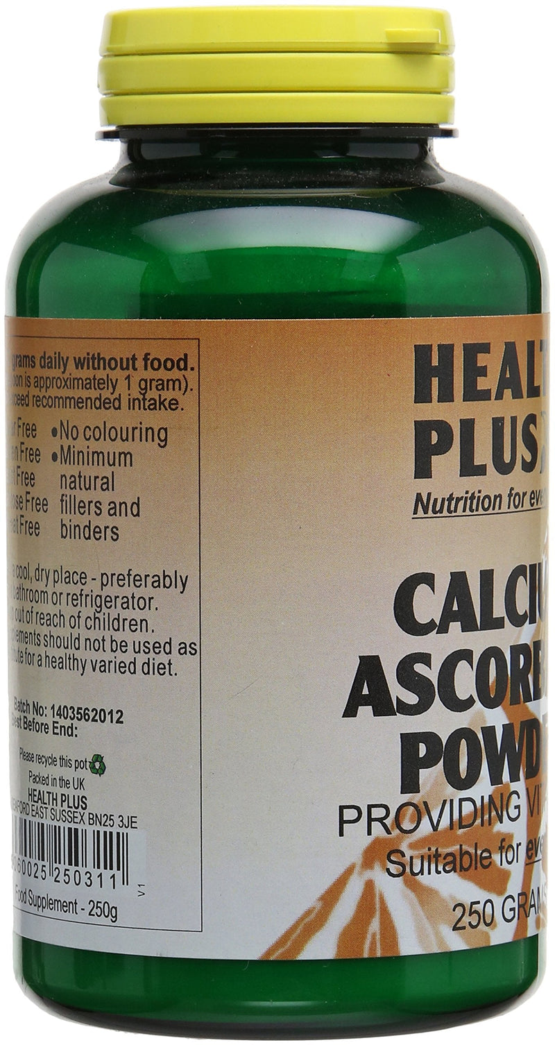 Health Plus Calcium Ascorbate Powder Vitamin C Supplement - 250g