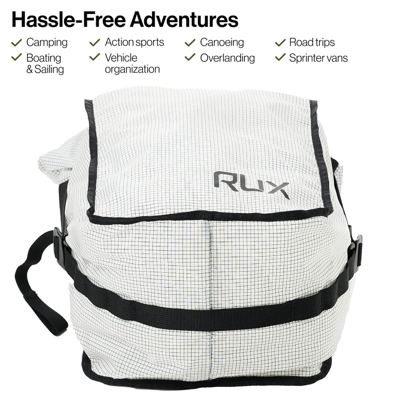 Packing Cube 10L White | Travel Packing Cube for Backpack Organization | Compression Organizer Cube for Gear Storage | Durable Organizer for Travel and Outdoor Adventure