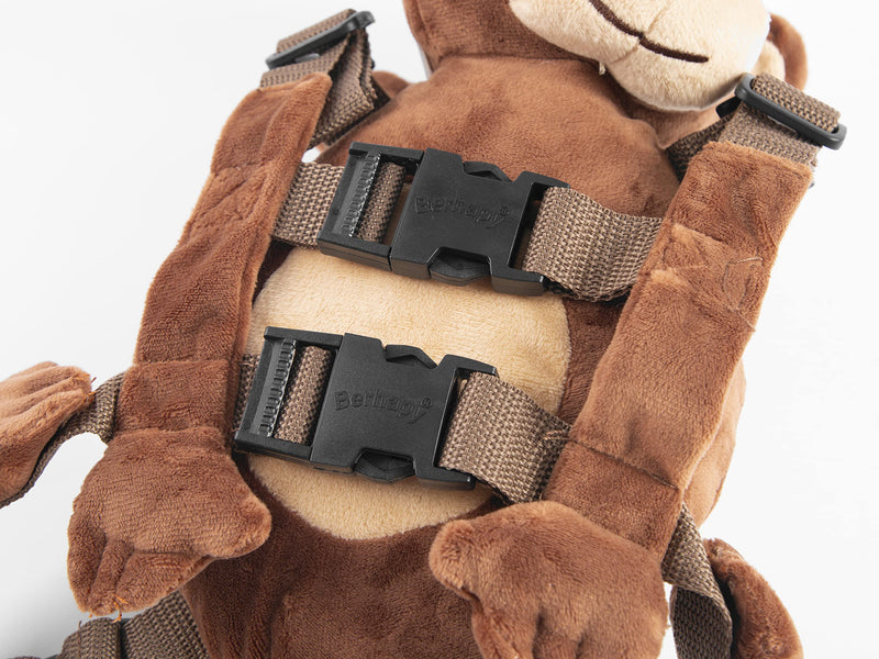 [Australia] - 2 in 1 New Monkey Toddler Safety Harness Backpack Children's Walking Leash StrapÔºàBrownÔºâ 