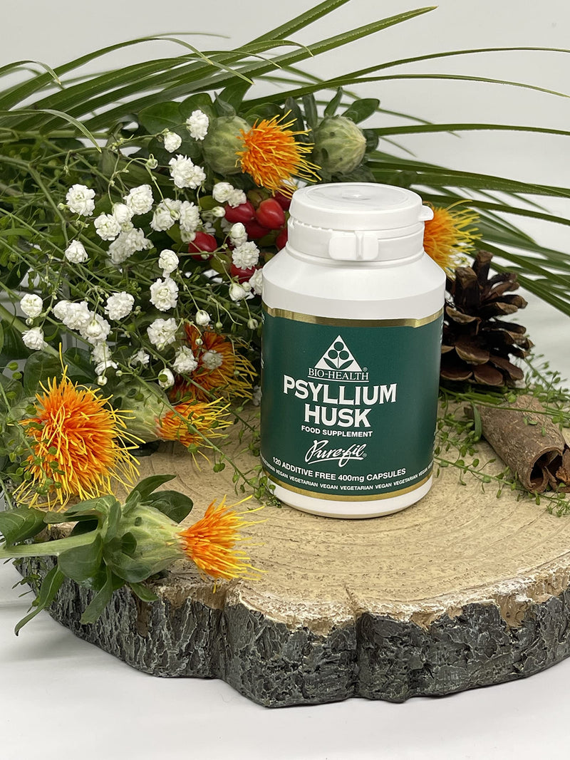 BIO-Health Psyllium Powdered Husks 400mg in Vegetable Capsules 120caps (Pack of 1)