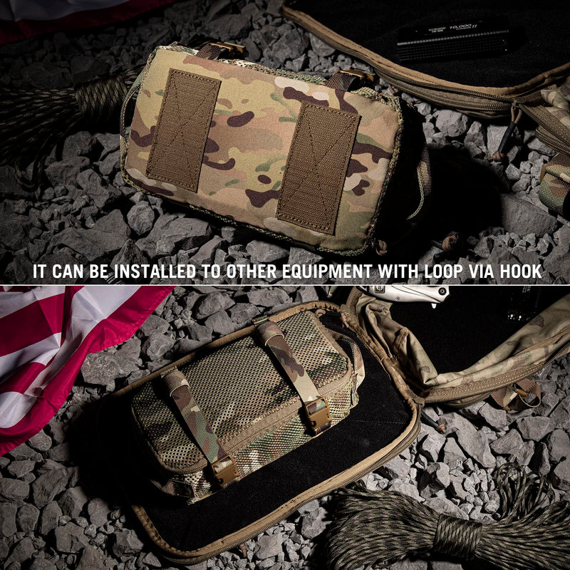 3 PCS Tactical Modular Packing Cubes, Large Capacity Mesh Storage Bag,Outdoor Travel Organize Storage Pouches Bags. camouflage