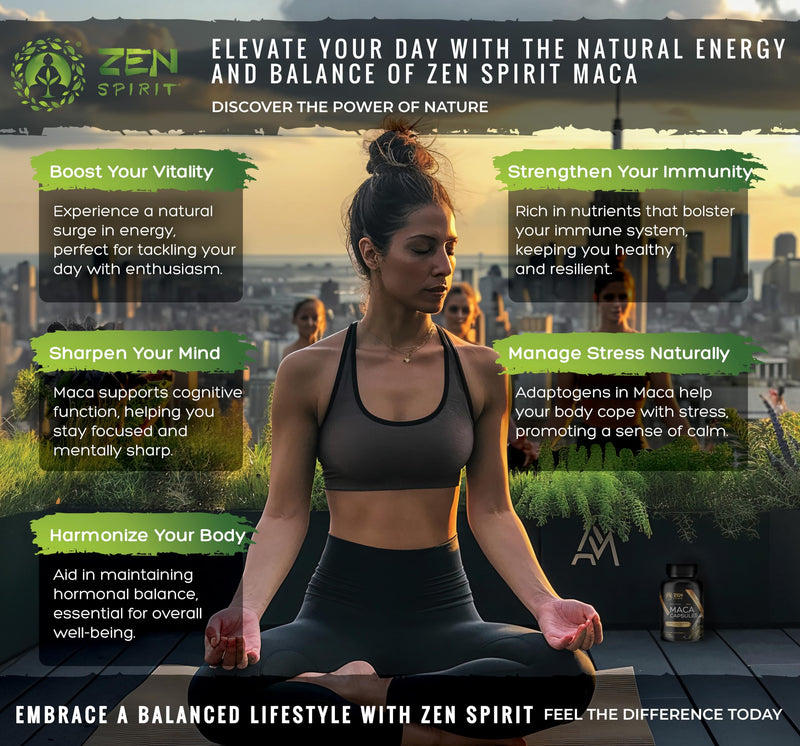 [Australia] - Zen Spirit Maca Root Powder Organic - Peruvian Root Premium Grade Superfood (Raw) - USDA & Vegan Certified - 1 Bag (8oz) - Perfect for Breakfast, Smoothies, Baking & Ice Cream. Organic Yellow Maca Powder 8 Ounce (Pack of 1) 