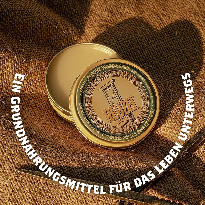 [Australia] - Reuzel Solid Cologne Wood and Spice, Easy to Apply, 35 g 