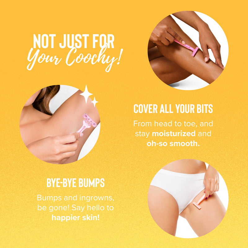 Coochy Shave Cream - Moisturizing Shave Lotion - Gentle Intimate Shaving Cream - For Bikini Area, Underarms, Legs & More - Rash-Free, Hydrating Formula - Peachy Keen, 7.2 oz 7.2 Fl Oz (Pack of 1)