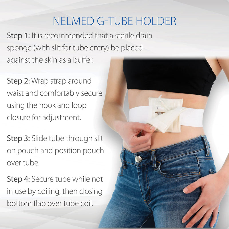 [Australia] - Core Products NelMed G-Tube Holder – Feeding Tube Belt Holder for PEG, G, J Tubes – Adjustable, Discreet Support for Tube Feeding – Large/XLarge (45-60 inch Waist) Large/XLarge (46-60 Inch) 