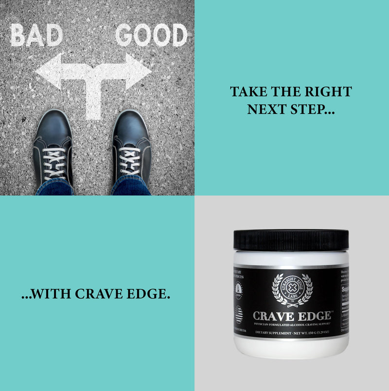 [Australia] - Crave Edge Alcohol Craving Support | Physician-Formulated | Anti Alcohol Replacement Drink | Stop Drinking Alcohol | Liver Detox | Fast Acting | No Big Pills or Bad Taste | 150G Powder-30 Servings 