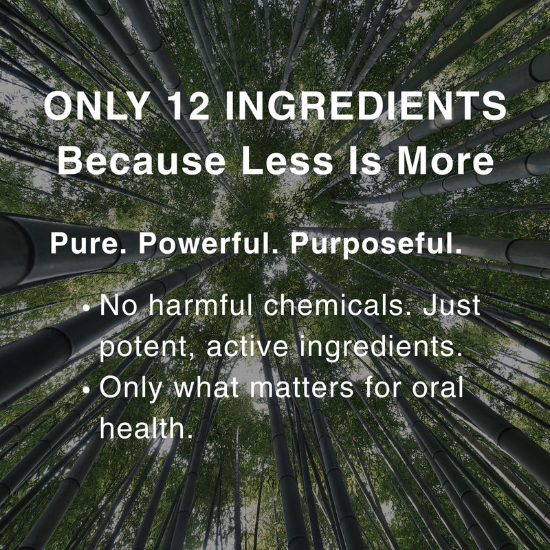 Bamboo Salt Toothpaste with nHA | Fluoride Free, Nano Hydroxyapatite, Remineralizing, Sensitive Teeth, Whitening - Dentist Recommended Oral Care - Pepperming & Pine Flavor, 3 Fl Oz 1 Pk