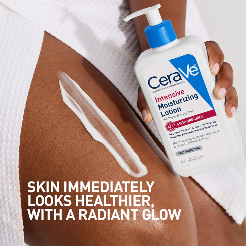 CeraVe Intensive Moisturizing Lotion, Shea Butter Body Lotion, 16oz | Skin Care, Relieves Signs Of Dry Skin with Hydro-Urea & Shea Butter In A Non-Greasy Formula For Rough, Tight and Itchy Skin 16 Fl Oz (Pack of 1)