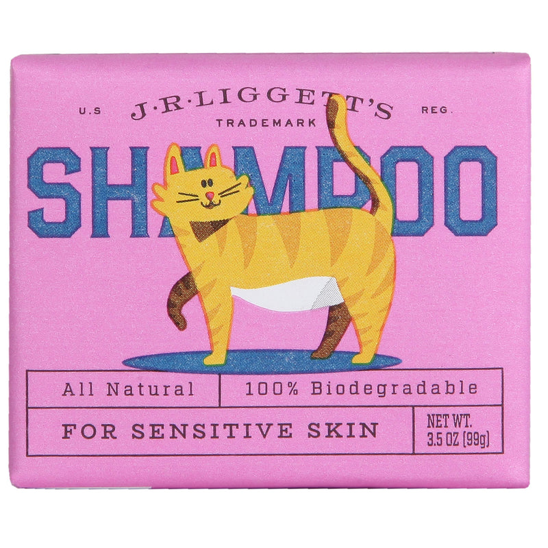J·R·LIGGETT'S Cat Hair Shampoo Bar Great for Sensitive Skin | Relieves Dry, Itchy Skin | Hypoallergenic Formula and Biodegradable | 100% Detergent-Free, 100% Ecologically Correct, Non-GMO, 3.5 oz. Cat Shampoo Bar - PawsPlanet Australia