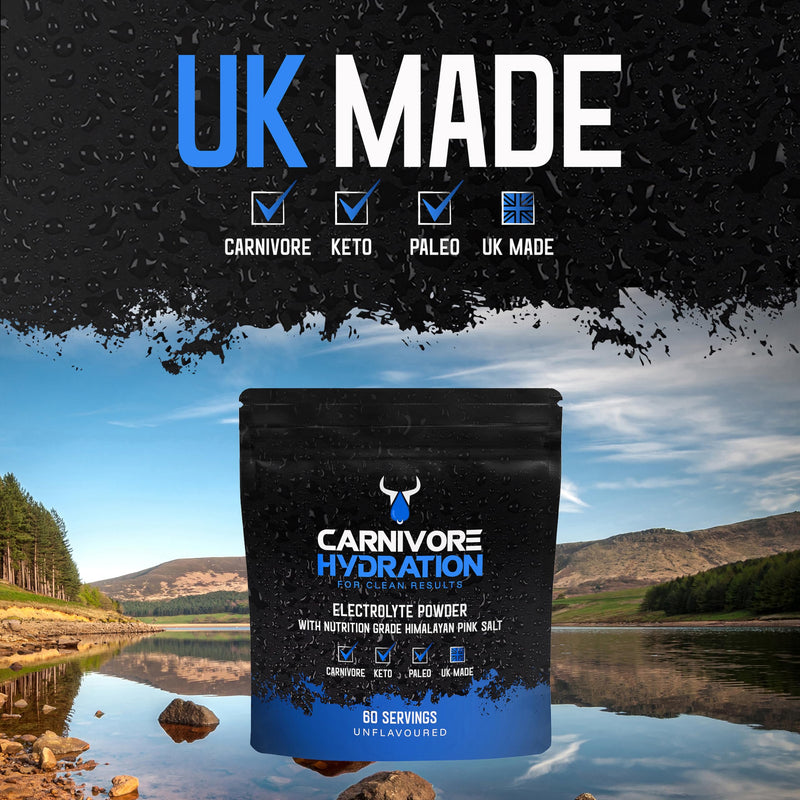 Unflavoured Electrolytes Powder - Sugar Free Electrolytes, Zero Carb - Keto Diet, Fasting & Carnivore Diet - UK Made with Himalayan Pink Salt, Magnesium & Potassium