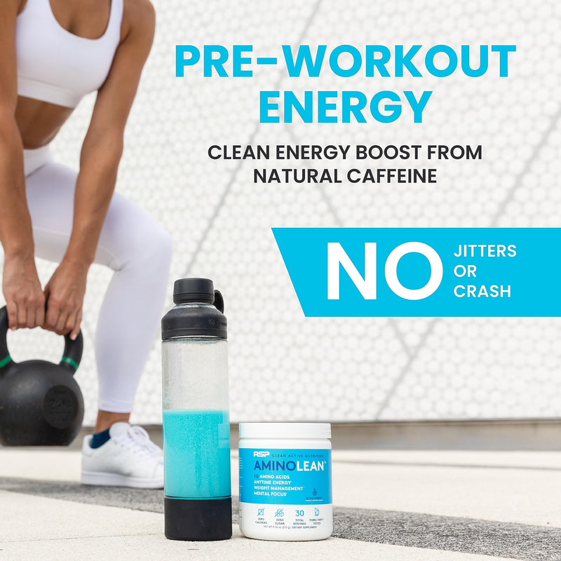 [Australia] - RSP NUTRITION AminoLean Pre Workout Powder, Amino Energy & Weight Management with Vegan BCAA Amino Acids, Natural Caffeine, Preworkout Boost for Men & Women, 30 Serv, Pink Lemonade… 30 Servings (Pack of 1) 