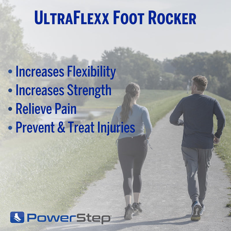[Australia] - PowerStep UltraFlexx Foot Rocker, Foot and Calf Stretching, Pain Relief for Plantar Fasciitis, Achilles Tendonitis, Shin Splints, Increased Flexibility & Strength Factory POWERSTEP ULTRAFLEXX FOOT ROCKER, UN 