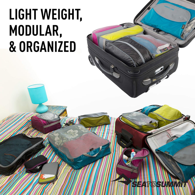 Sea to Summit Travel System: Clear Zip Pouch with TSA-Approved Travel Bottles and Airlite Towel