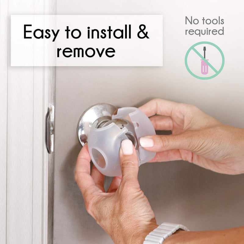 [Australia] - Baby Safety Door Knob Covers - 3 Count (Pack of 1) 3 Count (Pack of 1) 
