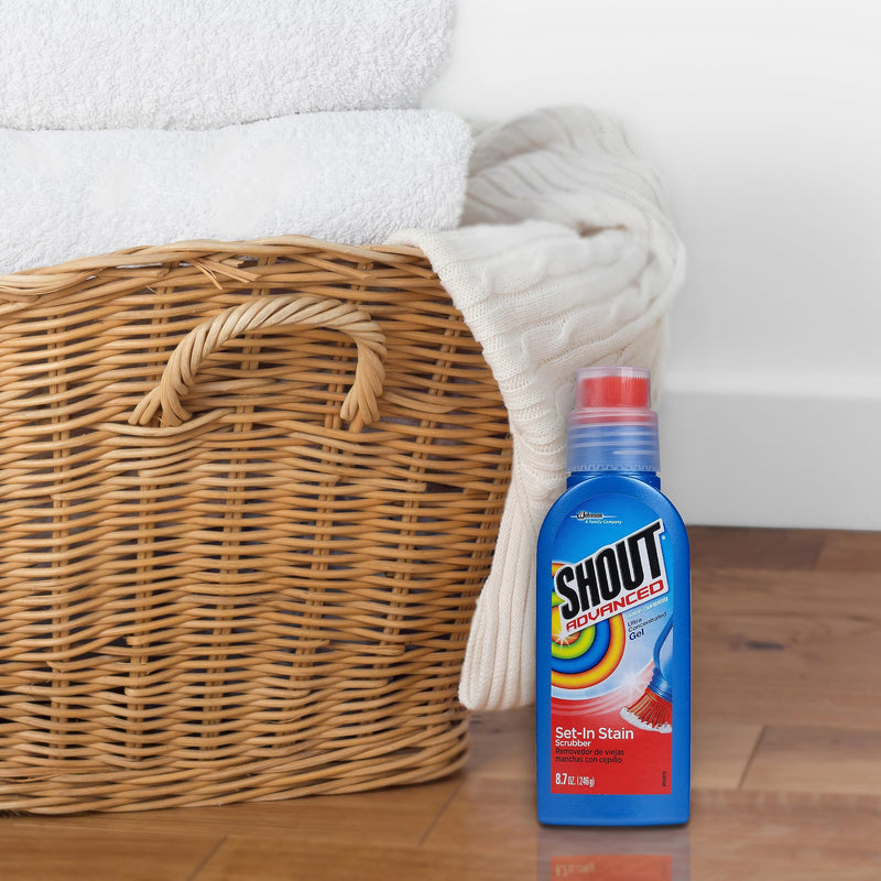 [Australia] - Shout Advanced Stain Remover Brush, Ultra Concentrated Gel with Built-In Scrubber Brush for Deep Set-In Stains, 8.7Oz 