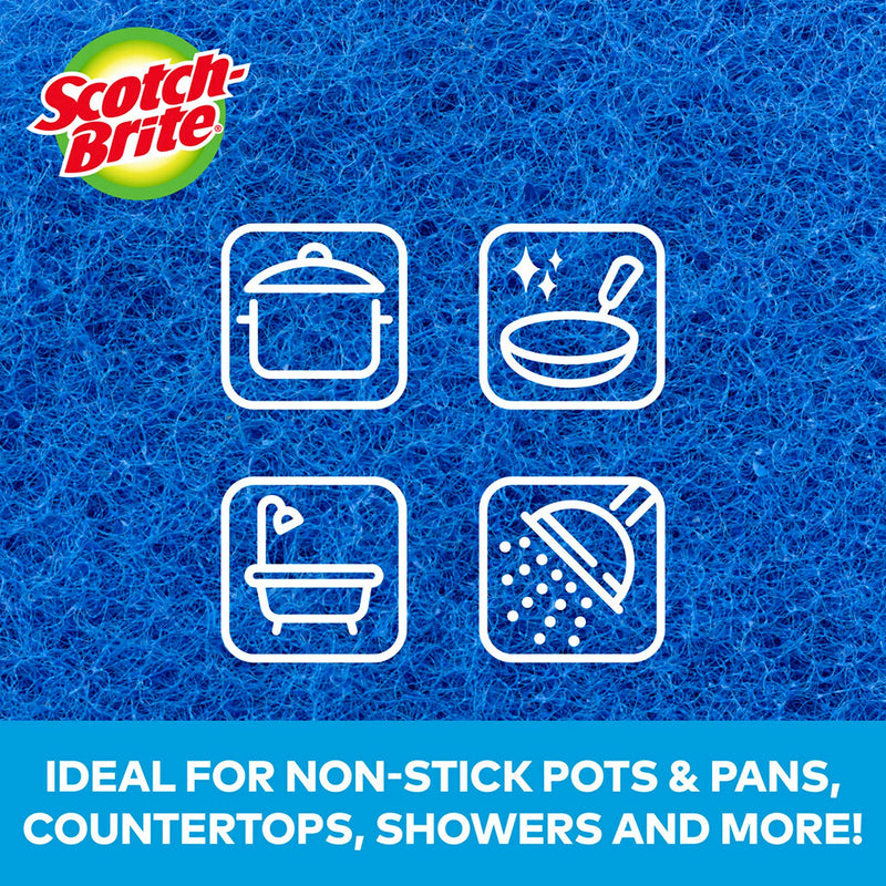 [Australia] - Scotch-Brite Non-Scratch Scour Pads, Scouring Pads for Kitchen and Dish Cleaning, 3 Pads 
