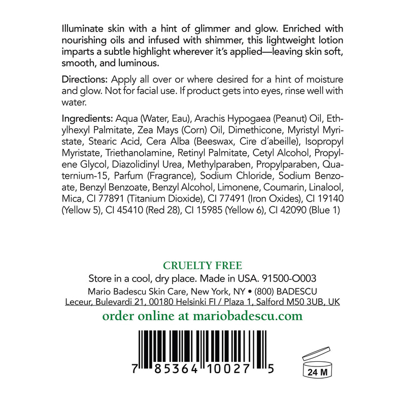 Mario Badescu Body Lotion, Nourishing and Softening Body and Hand Moisturizer For All Skin Types Summer Shine 16 Fl Oz (Pack of 1)