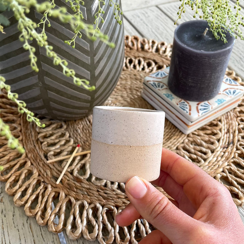 [Australia] - Match Holder with Striker | Cute Ceramic Match Jar - Perfect for Candles Matches or Bathroom Decor | Australian Designer | Lights All Matches | Extra 4 Striker Papers | Matches NOT INCL. 