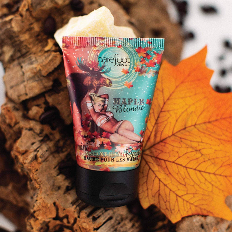 [Australia] - Barefoot Venus Moisturizing Instant Hand Repair Mini Bundle (5pc) Wild Ginger & Sweet Orange, Coconut Kiss, Essential Oil, Maple Blondie and Ruby Red 