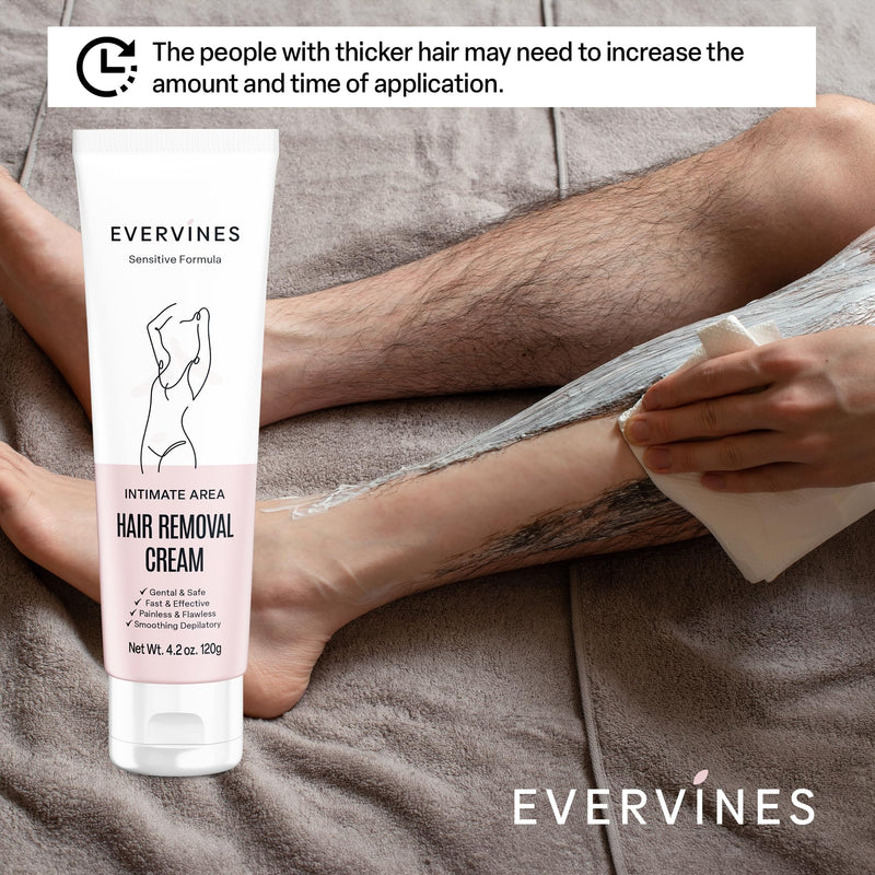 [Australia] - Hair Removal Cream for Women: Bikini Line Intimate Area Depilatory for Face Legs and Underarms - Gentle Formula for Home and Travel Use - Includes Scraper (4.2oz) 