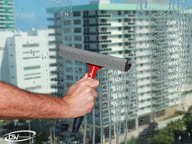 [Australia] - DSV Standard Window Squeegee for Window Cleaning, Window Cleaner Tool for Car Windshield, Shower Door, Boat | 2-in-1 Mini Squeegee for Home | Windshield Squeegee Kit for Car Windows Handheld Squeegee 