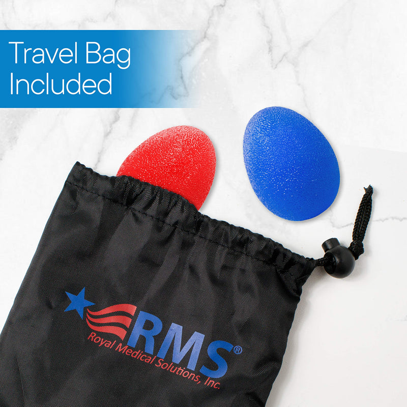 [Australia] - RMS 4-Pack Hand Exercise Balls - Physical & Occupational Therapy Kit for Strengthening Grip & Reducing Stiffness - Arthritis Pain Relief Exerciser for Rehabilitation, Fidget, Stress Relief 