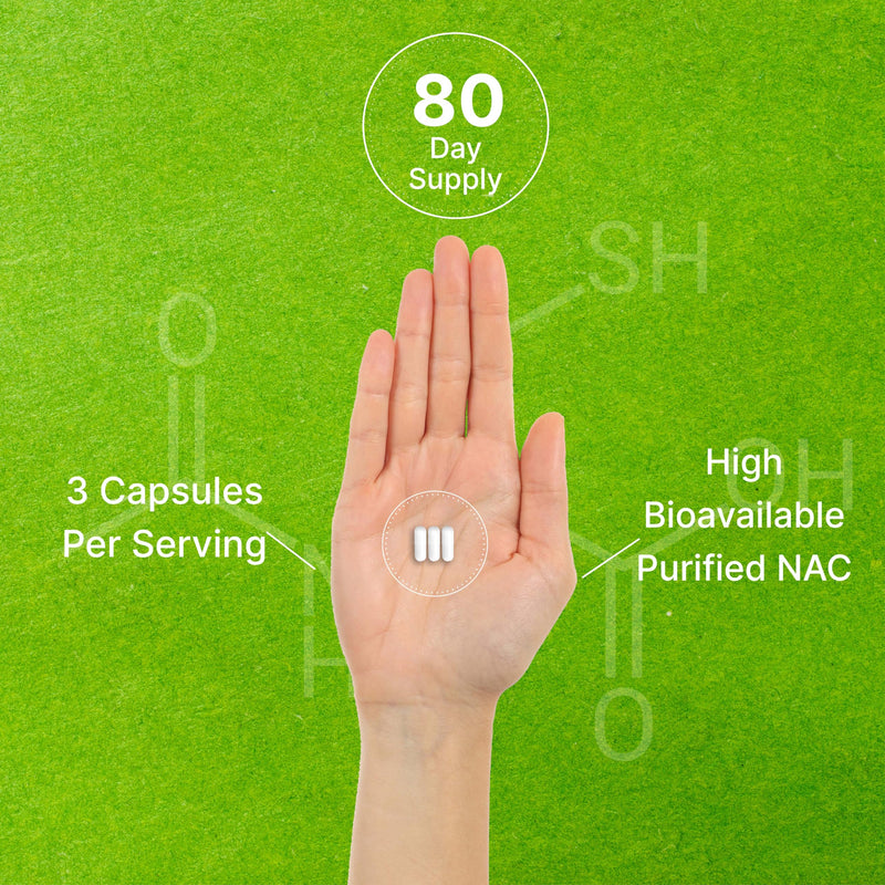 [Australia] - NAC Supplement (N-Acetyl Cysteine) 1,000*mg Per Serving with Reduced Glutathione, 240*Capsules – Antioxidant Support for Immune Health, Lung, & Liver Function 240 Count (Pack of 1) 