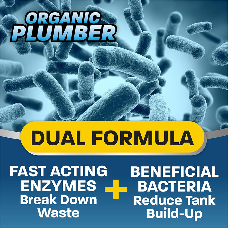 [Australia] - Septic Tank Cleaner Treatment, Bacteria x Natural Enzyme Flushable Bio Tabs, Rid Sewage Waste & Clean Field System, 1 Year of Tablets 