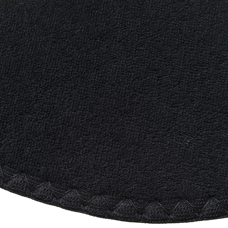 [Australia] - Happystep Cotton Terry Cloth Insoles, Barefoot Shoe Inserts, Sweat Absorption, Odor Control, Moisture-Wicking, Washable and Reusable, Zero Drop Shoe Insoles, 2 Pairs of Black (Women Size 8) Women Women Size 8 