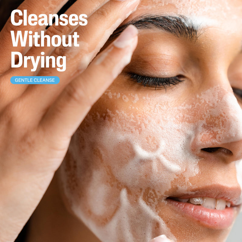 Cetaphil Oil Free Gentle Foaming Facial Cleanser, Sensitive Skin, 8 fl oz, 2 ct | Gentle Cleanser, Dry To Normal Skin, Fragrance Free, Hypoallergenic, Dermatologist Recommended, Glycerin, Vitamins B5 & E OLD, 8 oz Pack of 2