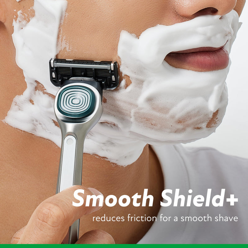 DORCO SLEEK Six Blade Razor System with Multi-Flex Technology, Precision Shaving Razor Handle, Includes 7 Cartridges
