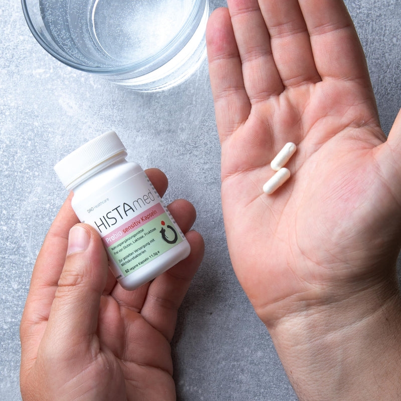 [Australia] - HISTAmed® sensitive 60 vegan capsules - for the targeted supply of lactic acid bacteria - the sensitive alternative to the well-known HISTAmed® powder 