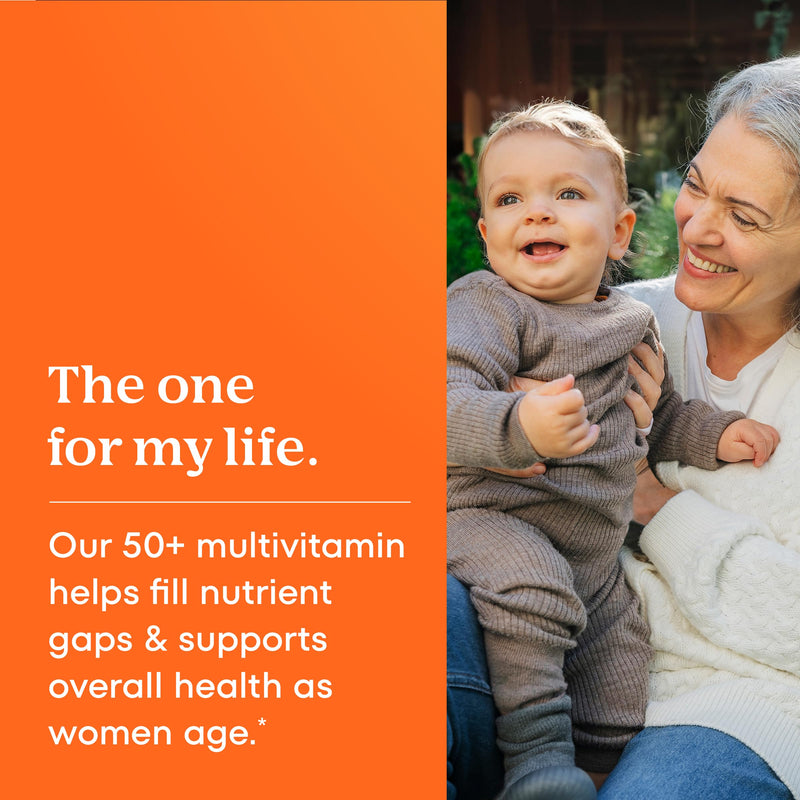 One A Day Multivitamin for Women 50 and Over Tablets, Womens Multivitamin 50 plus with Vitamins D, C, E, Zinc & Biotin, Daily Vitamins for Woman 50+, 100 Ct (Packaging May Vary) 100 Count (Pack of 1)