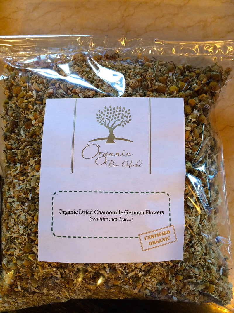 [Australia] - Organic Bio Herbs-Organic Dried Chamomile German Flowers (Recuitita Matricaria) 6 Oz. 