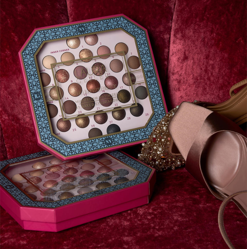 [Australia] - LAURA GELLER NEW YORK Holiday 2025 Ultimate Essentials - The Ultimate Palette 31 Baked Eyeshadows Minimalism Maximized + Shadow Skills 4PC Eye Brush Set 